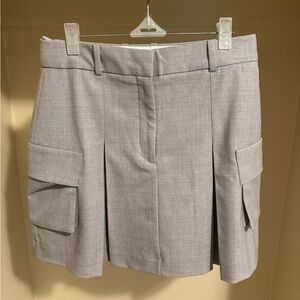 Aritzia Babaton Cream and Gray Skirt